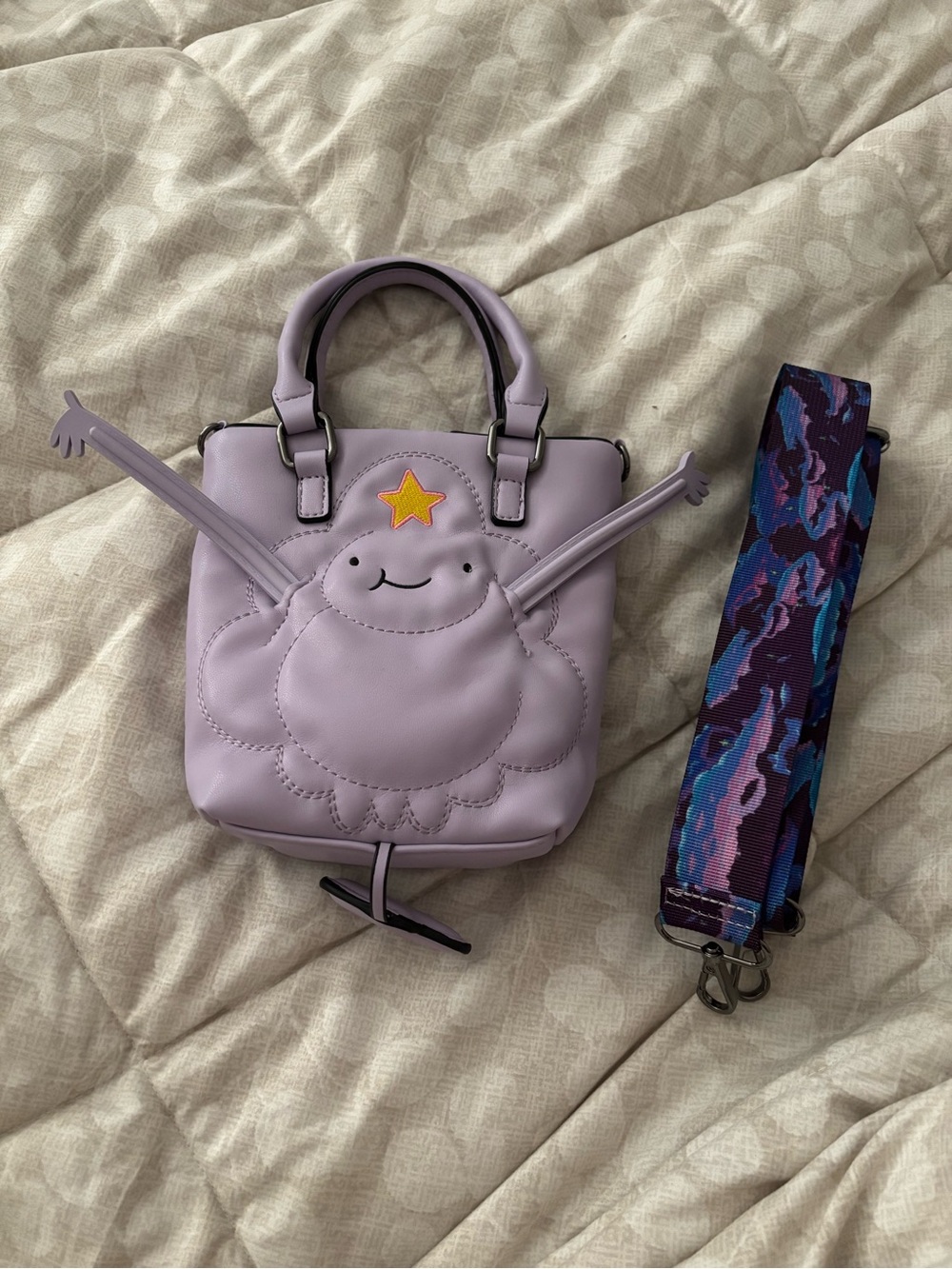 Lilac Adventure Time lumpy space princess bag